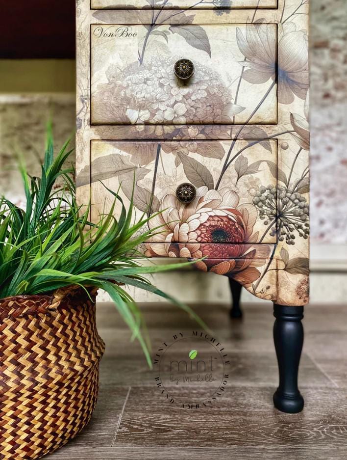 The Owl Box Decoupage Pale Blossom Decoupage Paper